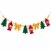 Suministro transfronterizo exclusivo: Guirnalda de fieltro navideño, Linterna de árbol de Navidad, Lazo, Corona de cuentas de madera, Decoración del hogar OEM