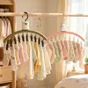 Lindo tendedero de calcetines con forma de conejo para uso doméstico, tendedero de secado de ropa interior y calcetines a prueba de viento para balcón con múltiples clips, una herramienta mágica para secar