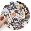 51 Versão Q de Bungou Stray Dog Mangá Japonês Adesivos Personagem Nakajima Atsushi Fofo Grafite Fone de Ouvido Copo de Água Adesivo Impermeável DIY