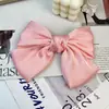 Horquilla de Lazo Grande de Satén de Estilo Japonés y Coreano con Sensación Dulce y de Alta Gama de Alta Calidad Elegante Estilo Internet Clip Superior Cabeza de Princesa Clip de Pico de Pato