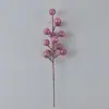 Decoraciones navideñas de esquejes de frutas Flash Corona de árbol de Navidad Accesorios DIY Decoración Espuma de simulación Lentejuelas Decoración de bayas