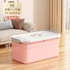 Caja de Almacenamiento para el Hogar de Gran Capacidad para Ropa, Edredones, Juguetes, Artículos Varios con Ruedas y Tapa, Caja de Almacenamiento de Plástico Engrosado