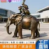 Entrada de Villa al Aire Libre Esculturas de Animales Elefante de Bronce Fundido Hotel Club de Campo Bienes Raíces Par de Elefantes Auspiciosos