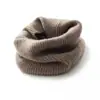 Gola de Cashmere para Outono e Inverno para Homens e Mulheres, Cachecol Aquecedor de Pescoço Tricotado em Cashmere Espesso
