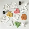 Molde de silicone para enfeite de gesso em formato de hipopótamo em forma de coração, pinguim, castiçal de árvore de Natal, castiçal de coluna romana, estilo Ins