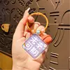 Chaveiro de Marca Pequeno para Presente com Texto, Pingente de Mochila para Meninas, Letras em Acrílico, Chaveiro Decorativo Estilo Ins Fresco e Moderno