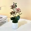 Flores Artificiales Modelo Nuevo Girasol de 3 Tallos Alto y Bajo Bonsái Accesorios para Fotografía de Interior Plantas Verdes Artificiales Adornos Pequeños en Maceta