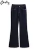 Adelgazante y Moldeador Corporal / Estilo Nuevo Jeans Azules de Mezclilla de Cintura Alta Ajustados de Pierna Ancha