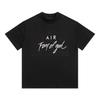 Essentials Hhh Marca Tendência Estilo Americano Verão Estampa de Letra Solta Casual Manga Curta Camiseta para Homens e Mulheres Ins