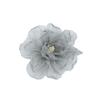 Nova Flor de Organza com Borda Queimada diy Flor para Cabeça de Noiva Flor de Pulso Acessórios de Corsage Roupas Sapatos Chapéu Acessórios Flor