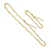 1/5 Pieza de Cadena Ovalada Plana Gruesa Hecha a Mano de Acero Inoxidable con Cierre de Langosta Portátil, Cadena Lisa Producto Terminado, Joyería para Collar Pulsera DIY