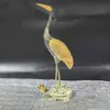 Adornos Antiguos de Tortuga y Grulla con Dorado para Cumpleaños de Personas Mayores Decoración para Sala de Estar China Adornos para el Hogar
