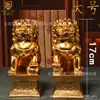 Adornos de la suerte león grande de Taiwán un par de adornos para decoración de oficina y hogar manualidades regalos de inauguración león de piedra al por mayor