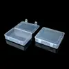 Cajas transparentes de plástico PP con tapa abatible en stock al por mayor para piezas de ferretería, herramientas, documentos, equipo de pesca y almacenamiento de joyas