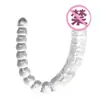 Dildo de cristal de doble cabeza, genitales masculinos simulados, pene falso SM, dispositivo de placer para adultos, juguete fisiológico, juguete de doble dragón