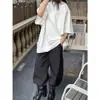 Primavera Novo Americano Simples Básico Cor Pura Oversized Ombro a Ombro Camiseta Casual Versátil Top para Mulheres