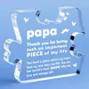 Regalo de Día del Padre Transfronterizo Más Vendido Adorno de Exhibidor Acrílico Pantalla de Escritorio Regalo de Día del Padre Hecho a Medida para Papá Manualidad
