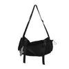 Bolso de Hombro Único de Moda Ins Harajuku Japonés Versátil Gran Capacidad Bolso Cruzado para Hombre Bolso Mensajero de Estudiante de Moda