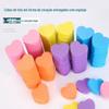 Fabricante bloco de esponja mini amor alta elasticidade polimento dupla face areia grossa polimento manicure lixa de unha arquivo de esponja coração de pêssego