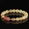 Nova Pulseira da Sorte Cristal Amarelo Nafu Pulseira da Sorte Cristal Besta Engolidora de Ouro Design de Nicho Feminino Joias de Presente Feminino