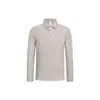 Camiseta polo deportiva nueva de venta caliente transfronteriza, personalizable, secado rápido, suave, alta elasticidad, cálida, de manga larga para deportes y fitness