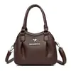 Bolso cubo nuevo para mujer, comercio exterior transfronterizo, bolso de hombro y bandolera de cuero suave de gran capacidad para el día a día, bolso de mano moderno y versátil