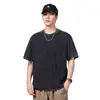 Roupas Masculinas Xintang 2026 Nova Camiseta de Manga Curta para Homens, Top Casual Vintage com Efeito Neve de Peso Pesado