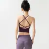 Nuevo chaleco deportivo elegante para mujer, no necesita usar sujetador, con almohadillas en el pecho incorporadas, adecuado para correr, Pilates y yoga