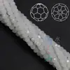 Suministro directo de fábrica 2/3/4 mm Jade Porcelana Bolas de 32 caras material para ensartar a mano cuentas de cristal cuentas de esquina multicorte