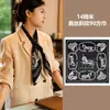 Bufanda Cuadrada de Seda de Morera Perlada de Lujo Ligero de 90 cm para Mujer Estilo Ins Elegante y Fácil de Combinar Bufanda de Seda Borde Enrollado a Mano Chal Decorativo