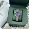DAISKA Bingmei Roxo Gelo Picado Roxo Relógio Feminino de Nicho Pulseira de Aço Imperatriz Viúva Moda Ocidental Relógio Estilo Fashion