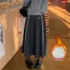 Saia de Renda com Arroz Pegajoso Feminina Outono Inverno 26 Nova Retrô Preguiçosa Cintura Alta Emagrecedora Linha A Comprimento Médio Versátil Bordada Meia Saia