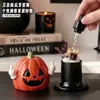 Adorno de piedra aromática difusora con forma de calabaza divertida, piedra aromática de cristal para uso doméstico, cristal de fragancia interior sin llama, de larga duración