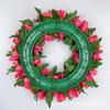 Corona de amapola británica del Día de la Segunda Guerra Mundial Personalizada de Fábrica Decoración Corona Artificial Colgante para Sala de Estar Frontal