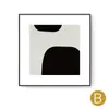 Combinação abstrata simples moderna em preto e branco Pintura decorativa Sala de estar Sofá Fundo parede mural modelo quarto quadrado pendurado pintura