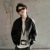 Chaqueta Abrigo de Cuero para Niños 2026 Primavera Otoño Nuevo Estilo Niños Medianos y Mayores Niños Otoño Bonito Moderno Top