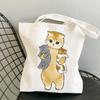 Bolsa de lona con estampado de gato lindo Kawaii, bolso de hombro Harajuku, bolsa de compras tipo tote, Amazon wish