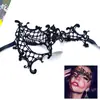 Venda Direta de Fábrica Máscara Meia Face de Baile Feminina Renda Preta Máscara para Olhos Sem Formato Máscara de Festa de Halloween