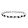 2-6mm Cruzamento Full Diamond Joias de Contas de Luxo Leve Pulseira Zircônia Tennis Pulseira de Cristal Deslumbrante High-End Atacado