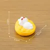 Paisagem em miniatura, sofá fofo e preguiçoso, figura de gatinho pequeno, boneca adorável, acessórios de decoração DIY para casa de bonecas, pequenos enfeites de mesa
