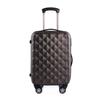 Maleta de viaje de ABS con diseño de diamante, directa de fábrica, 16 pulgadas, rueda universal, cerradura de combinación, resistente a rayones, para envío, equipaje de viaje 202428