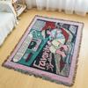 Manta Personalizada para Siesta de Chico Guitarrista en la Oficina Manta de Siesta Manta para Sofá Individual Decoración de Cubierta de Sofá Tapiz Universal