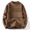 Venda Quente Transfronteiriça Outlet de Fábrica Suéter Casual de Gola Redonda Outono e Inverno Suéter Básico plus size Suéter Solto