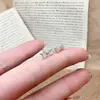 Pendientes de Plata de Ley S925 Hielo Triturado para Mujer, Clavos de Hueso de Oreja de Moda Personalizados, Joyería de Oreja Elegante Ins
