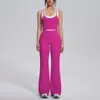Nuevo conjunto de yoga a colorblock transfronterizo con tacto nude, casual y versátil, acanalado, de cintura alta, para ejercicio al aire libre, conjunto de seis piezas