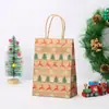 Fornecimento Spot Transfronteiriço Papel Kraft de Natal 120g Dupla Face Vaca Sacola de Presente Série Festa Fornecimento Direto da Fábrica Embalagem