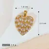 Serie Transfronteriza Corazón Retro Accesorios para Colgante DIY Pendientes Colgantes Pendientes de Tachuela de Lujo Ligero Accesorios Colgante Individual