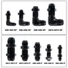 Piezas de Modificación de Automóviles Conector de Conversión Macho-Hembra de Aleación de Aluminio de 0 grados 90 grados Adaptador de Conector Enfriado por Aceite An4-An12