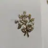 Casamento Estrelas de Pérola Incrustada Galhos de Flores Folhas Metal Acessórios DIY Acessórios para Lapela do Noivo e da Noiva Materiais de Acessórios