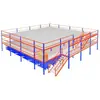 Estrutura de Aço Removível Plataforma de Sótão Construída de Dois Andares Edifício Industrial Divisória Montagem de Estrutura de Aço Armazém Prateleiras de Segundo Andar Multicamadas
